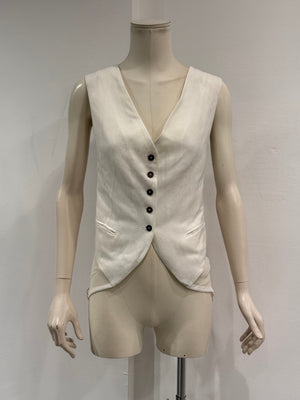 S/S2014 Ann Demeulemeester back floral mesh vest