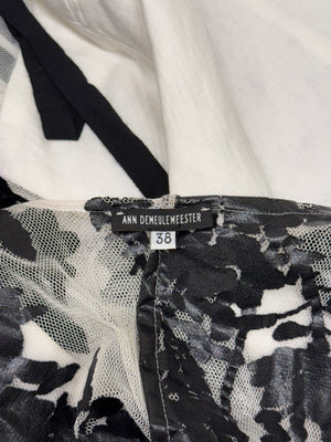 S/S2014 Ann Demeulemeester back floral mesh vest