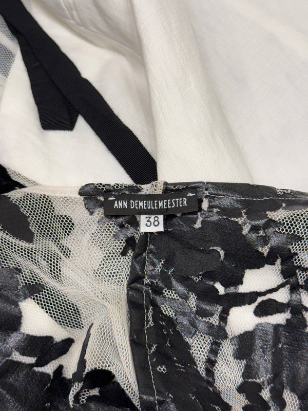 S/S2014 Ann Demeulemeester back floral mesh vest