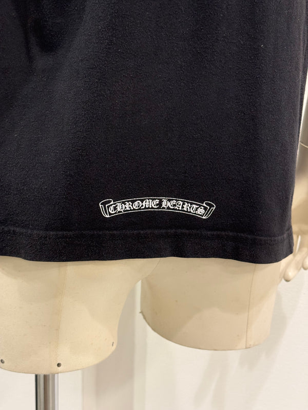 Chrome Hearts neck letters logo t-shirt