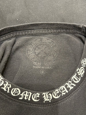 Chrome Hearts neck letters logo t-shirt