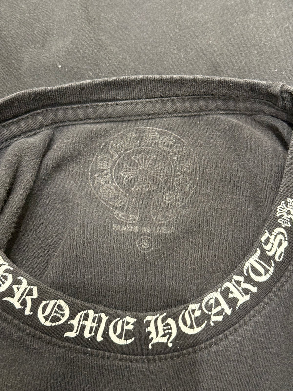 Chrome Hearts neck letters logo t-shirt