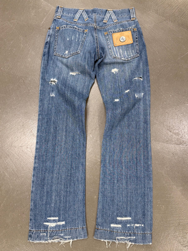 S/S2005 Dolce & Gabbana “crash” distressed jeans