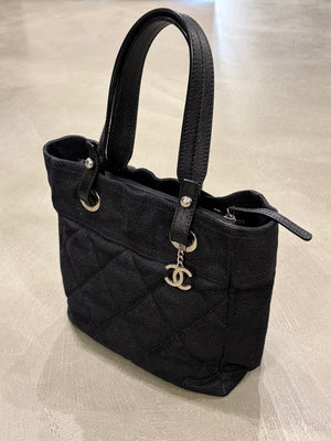 2008 Chanel by Karl Lagerfeld coated canvas Paris-Biarritz tote bag