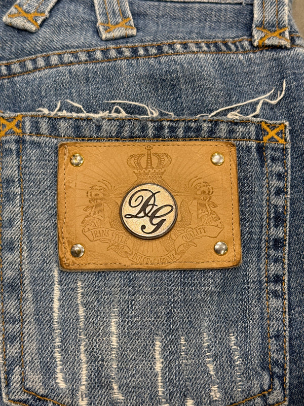 S/S2005 Dolce & Gabbana “crash” distressed jeans