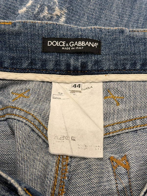 S/S2005 Dolce & Gabbana “crash” distressed jeans
