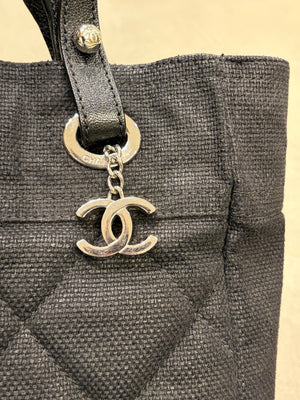 2008 Chanel by Karl Lagerfeld coated canvas Paris-Biarritz tote bag