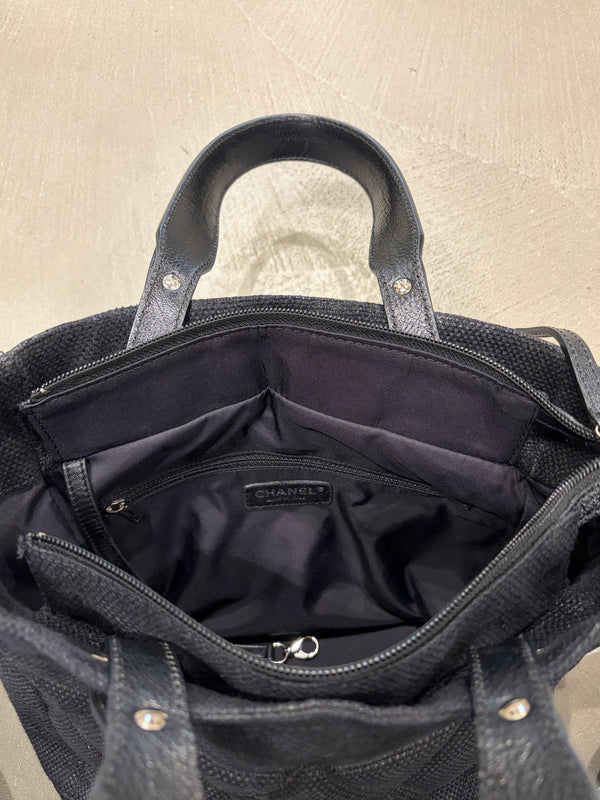 2008 Chanel by Karl Lagerfeld coated canvas Paris-Biarritz tote bag