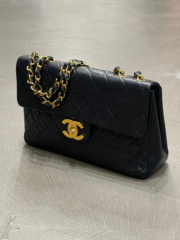 1994-1995 Chanel classic single flap maxi Jumbo bag