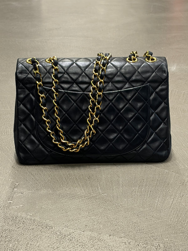 1994-1995 Chanel classic single flap maxi Jumbo bag
