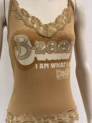 2000s Dolce & Gabbana “B-zaar” graphic tank top
