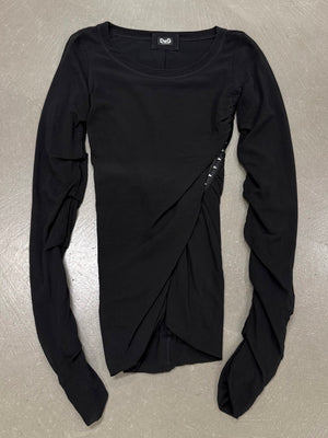 2000s Dolce & Gabbana long sleeve top with hooks