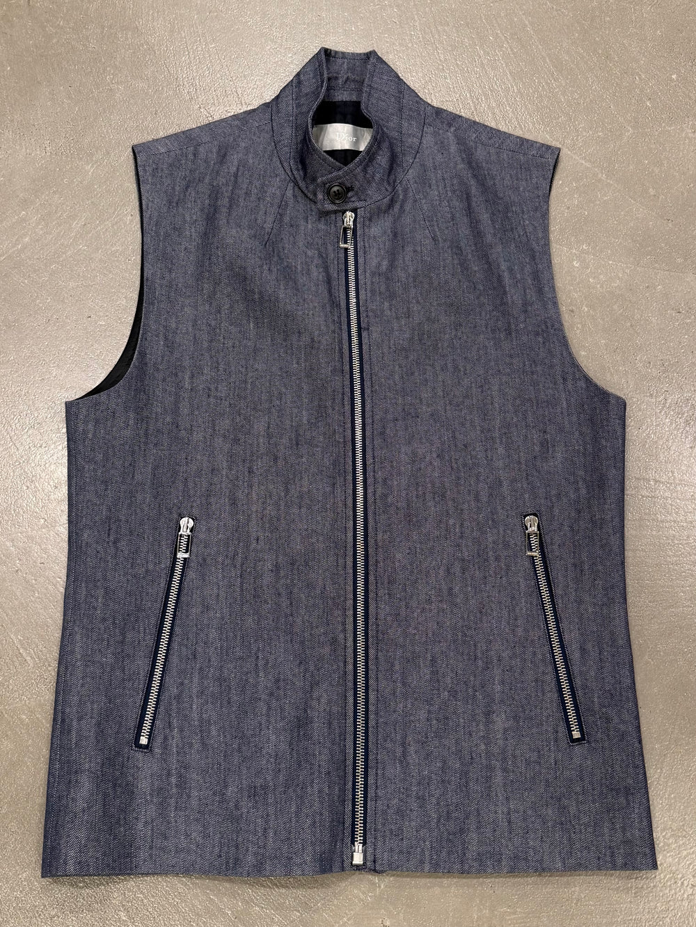2000s Dior by KVA cotton zip-up vest