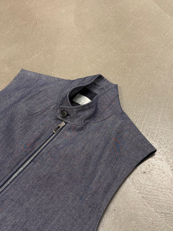 2000s Dior by KVA cotton zip-up vest