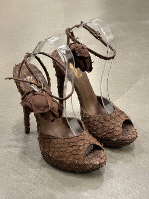 S/S2010 Yves Saint Laurent runway “Rose" Spiny heel sandals
