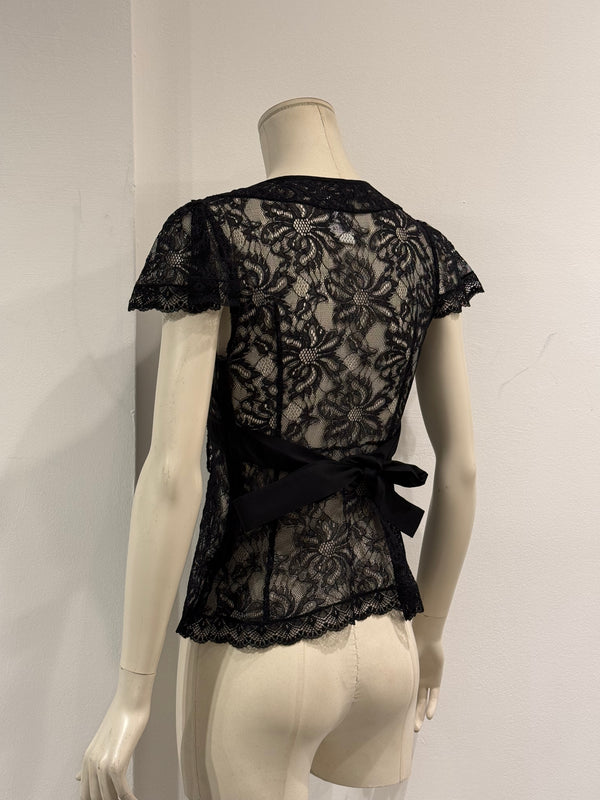 2000s Dolce & Gabbana lace corseted blouse