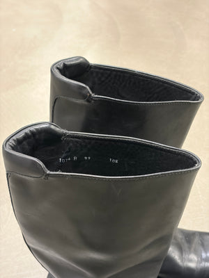 A/W1999 Prada runway square toe leather boots