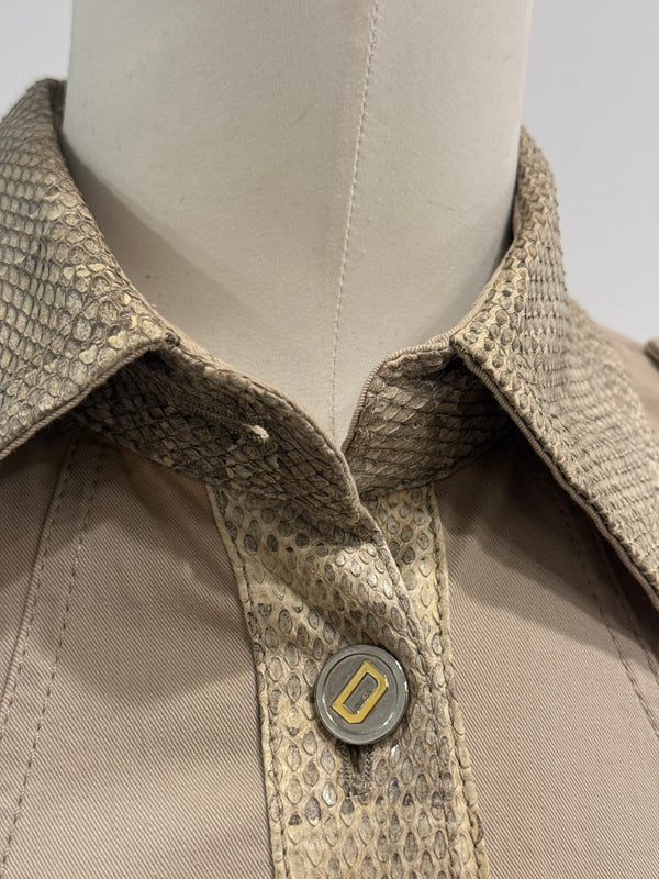 2005 Dolce & Gabbana python details safari jacket