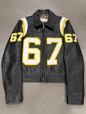 S/S2002 Dolce & Gabbana runway biker leather jacket