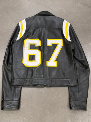 S/S2002 Dolce & Gabbana runway biker leather jacket