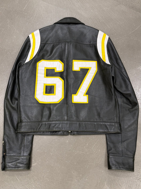 S/S2002 Dolce & Gabbana runway biker leather jacket