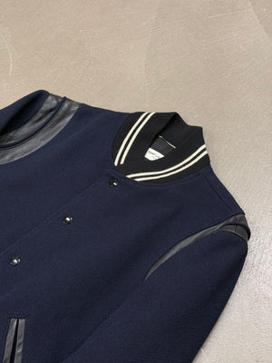 A/W2015 Saint Laurent by Hedi Slimane teddy varsity jacket