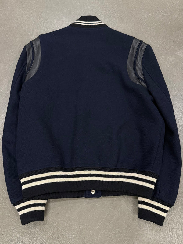 A/W2015 Saint Laurent by Hedi Slimane teddy varsity jacket