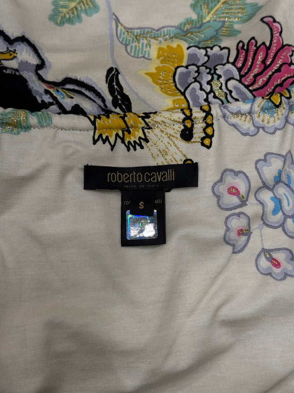 S/S 2003 Roberto Cavalli “chinoiserie” floral top