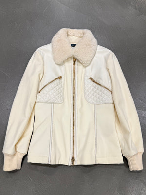 F/W 2007 Alexander McQueen patent leather panel jacket