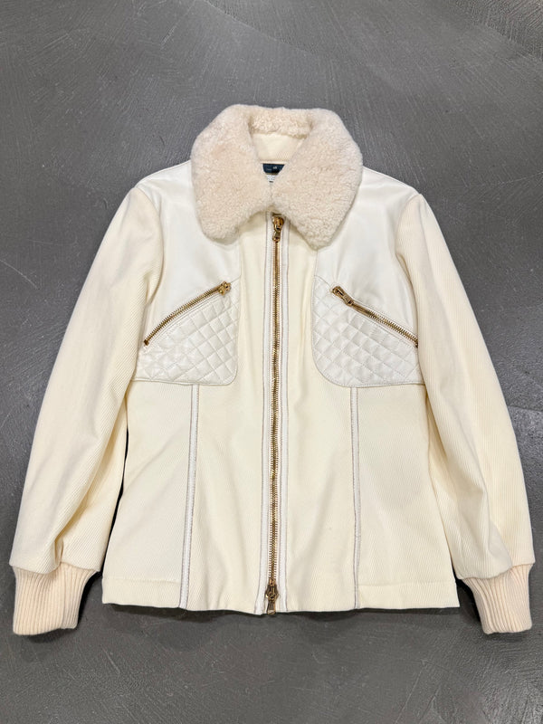 F/W 2007 Alexander McQueen patent leather panel jacket