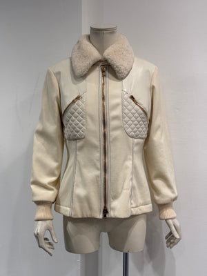 F/W 2007 Alexander McQueen patent leather panel jacket