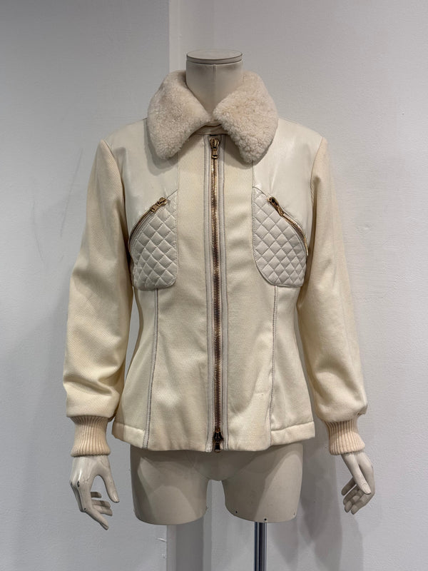 F/W 2007 Alexander McQueen patent leather panel jacket