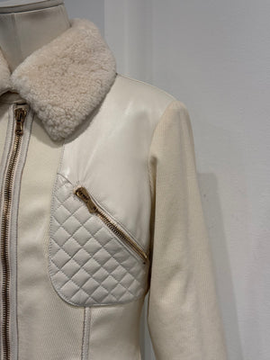 F/W 2007 Alexander McQueen patent leather panel jacket