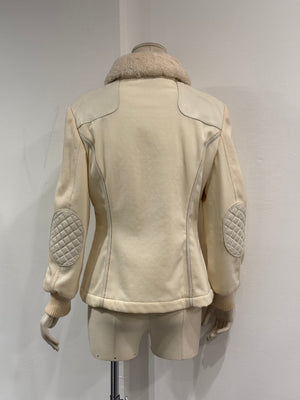 F/W 2007 Alexander McQueen patent leather panel jacket