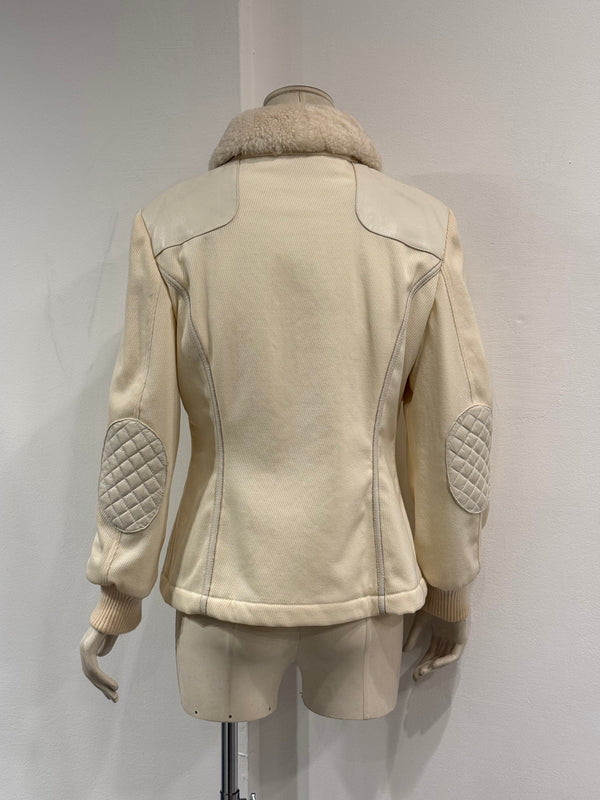F/W 2007 Alexander McQueen patent leather panel jacket