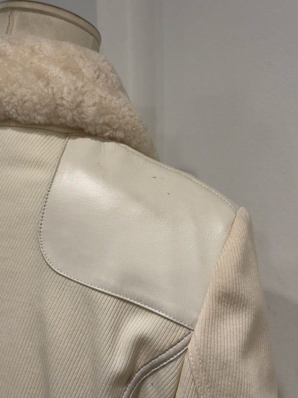 F/W 2007 Alexander McQueen patent leather panel jacket