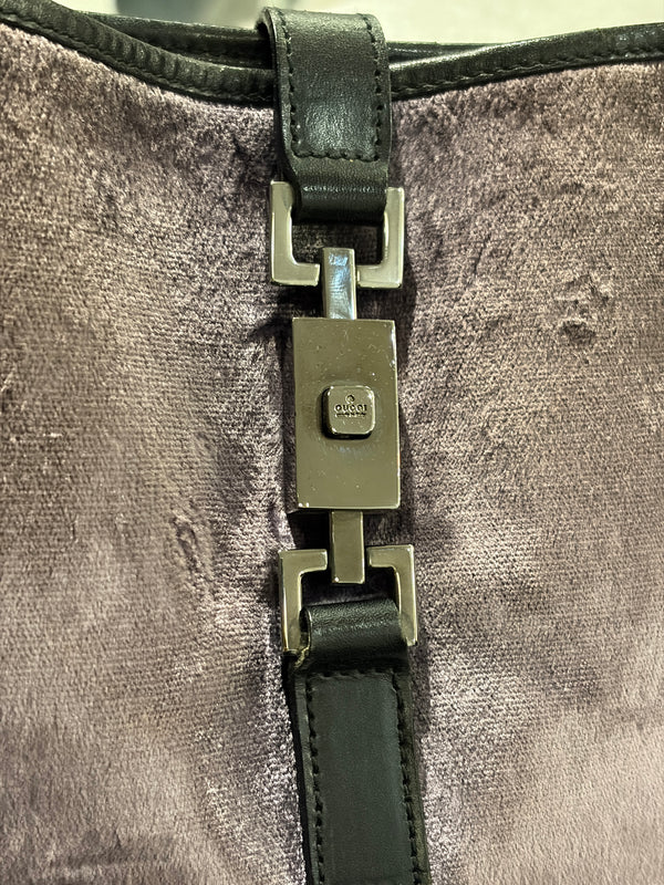 F/W1999 Gucci by Tom Ford velvet Jackie shoulder bag