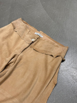 S/S 2001 Dolce & Gabbana suede western fringe pants