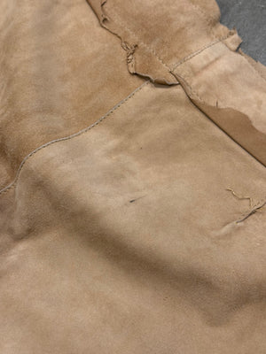 S/S 2001 Dolce & Gabbana suede western fringe pants