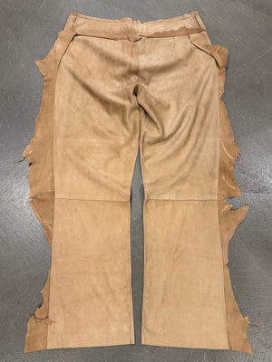 S/S 2001 Dolce & Gabbana suede western fringe pants