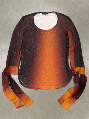 A/W2000 Roberto Cavalli gradient tiger top
