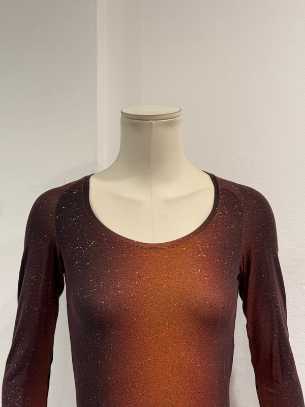 A/W2000 Roberto Cavalli gradient tiger top