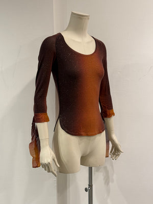 A/W2000 Roberto Cavalli gradient tiger top