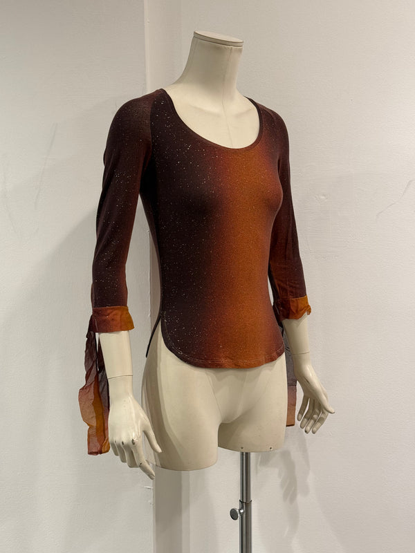 A/W2000 Roberto Cavalli gradient tiger top