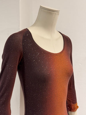 A/W2000 Roberto Cavalli gradient tiger top