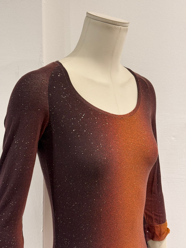 A/W2000 Roberto Cavalli gradient tiger top