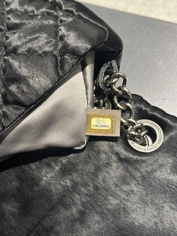 2009-2010 Chanel Single Flap chain satin bag