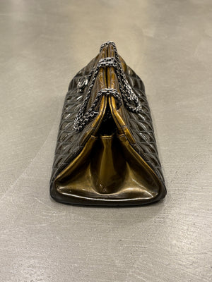 2011 Chanel patent quilted CC charm shoulder bag