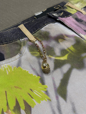 2000s Cavalli psychedelic print bootcut jeans