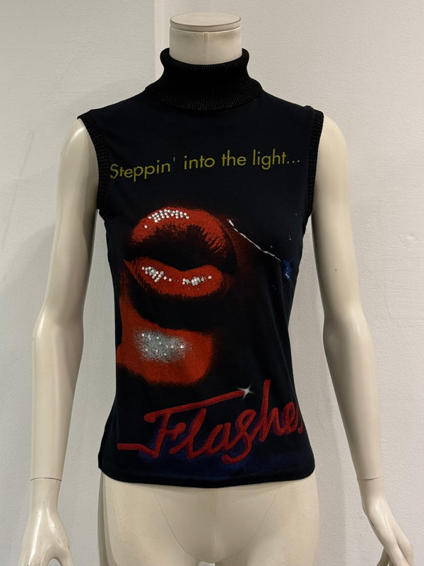 S/S2002 Dolce & Gabbana turtleneck sleeveless top